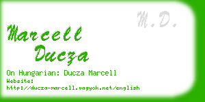 marcell ducza business card